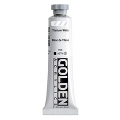 Heavy Body Acrylics, Titanium White, 2 fl. oz. Tube, Professional Acrylic Pai…