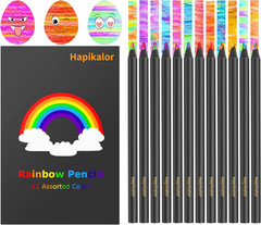Easter Basket Stuffers for Teens, Art Supplies, 12 Rainbow Colored Pencils, East
