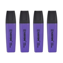 Purple Highlighter, 4 Pack Highlighters Markers Pens for Bible, Large Thick
