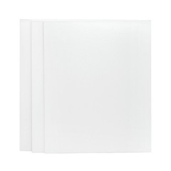 Artist Canvas Panel, 100% Cotton Acid Free White Canvas, 16″X20″, 3 Pieces,