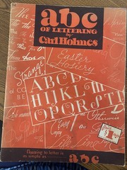 ABC of LETTERING by CARL HOLMES. Walter Foster Art Book. #34
