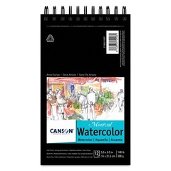 Montval Watercolor Paper Pad 5.5×8.5 inches 12 Sheets 140lb Wirebound