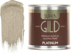 Super GILD Platinum Acrylic Paint – High Pigment Metallic Enamel, 125ml, Mult…