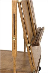 Creative Mark Monet Wooden French Walnut Color Easel & Sketchbox- Travel, elm