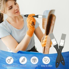 1 Pcs Silicone Painting Brush, Painting Color Shaper Tool, (Black Grey, 2-Inch)