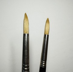 NOS Vintage Grumbacher N.Y. DA VINCI 4226-R Round Bristle Brush Set #7 & #5 NEW