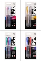 Sakura Gelly Roll Retractable Medium Point Pens- 3 pens/pk, ALL 4 PACKS/ 12 PENS