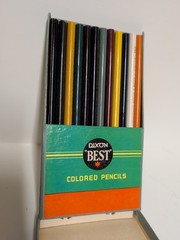 UNUSED “12” Colors Vintage Dixon Best Colored Pencils No 105 Assortment