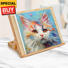 Easel for Painting – Tabletop Easel Stand, Adjustable Angle Art Wooden Easels fo