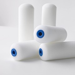 Mister Rui Foam Paint Roller, 4 Inch Roller 10 4 Inch,10 Pack, Blue Cap
