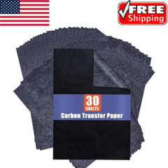 30 PCS Carbon Paper Transfer-Paper for Tracing Graphite A4 8.27 X 11.81 Inch.