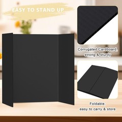 HAUTOCO 3 Pcs Small Trifold Poster Board 21 x 14 inches Tri Fold Presentation…