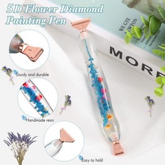 Geyoga 23 Pcs Flower Diamond Painting Art Drill 12 x 18 x 2 cm, Rose Gold