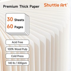 Shuttle Art Acrylic Paint Marker Journal 5.51×5.51, 30 Sheets