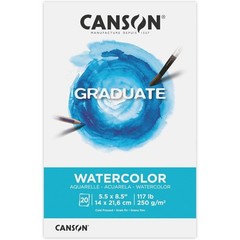 Watercolor Paper Pad Fold Over 5.5×8.5 Inches 20 Sheets Artist Grade for