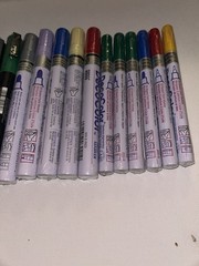 Lot Of BRAND NEW 24 Acrylic Paint Markers – 13 Poscas & 11 DecoColor Markers
