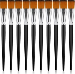 “10 Pcs Flat Paint Brushes 1 Inch Acrylic Paint Brush Artist Craft 10pcs “