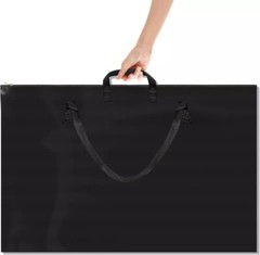 Black Art Portfolio Case 24″x36″ with Shoulder Strap – Artist Storage Bag