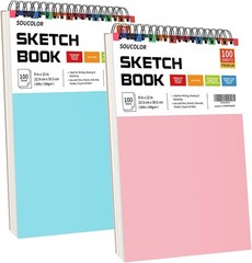 Gift Set of 2 Sketchbooks for Children – Ideal for Drawing and Creativity