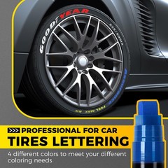 Tire Marker Jumbo 15mm Wide Tip White Red Yellow Blue 8 Pack Waterproof Ink