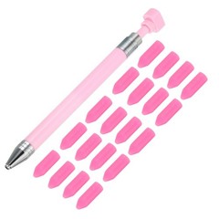 Diamond Art Pen Refillable Wax Pen with 20 Sets Wax Pink