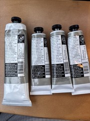 Lot Of 9 Art Paint Tubes Some Used Only 10 % And Others Used 30 % (600)