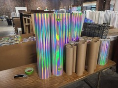 Rainbow Holographic Self-Adhesive Decal Sticker Vinyl 15″ inch by 50′ feet