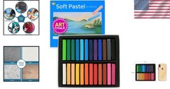 24 Assorted Colors Soft Chalk Pastels