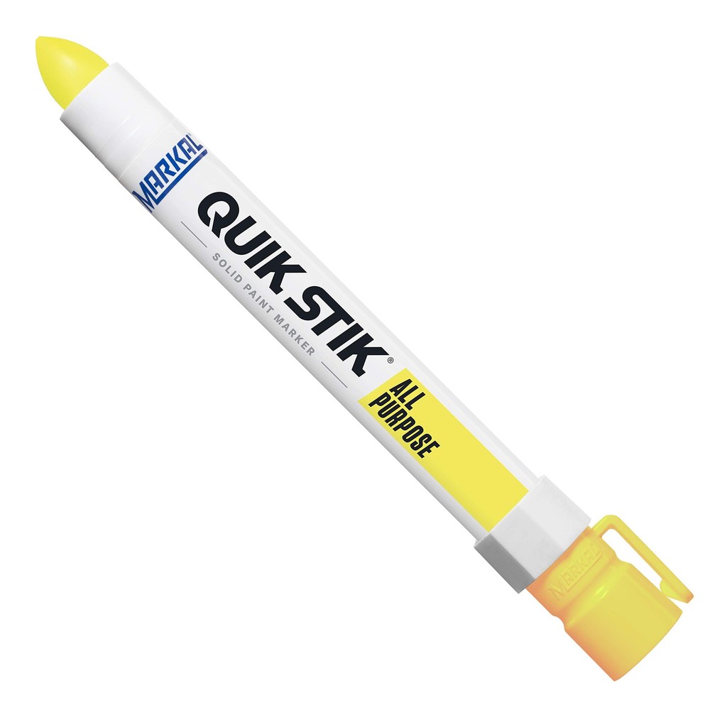 Fast Drying Fluorescent Yellow Marking Pen Pack of 12 Twist Up Durable Marks