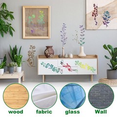 12pcs Leaf Vine 30×11.4cm/11.81×4.5in, 30×7.62cm/11.81x3in, transparent