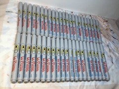44 Le Plume Uchida Art Pro Fine Brush Tip Permanent Markers Set Lot Marvy Uchida