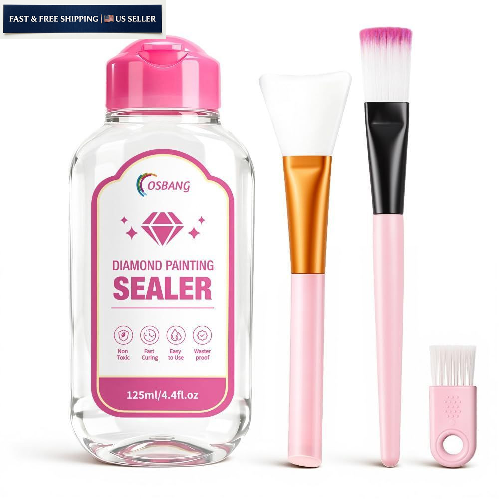 OSBNAG Diamond Painting Sealer, Glue with 125ml, Clear
