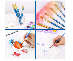 Best Model Miniature Paint Brushes Small Detail Art Paint Brush with Set 10 Pcs