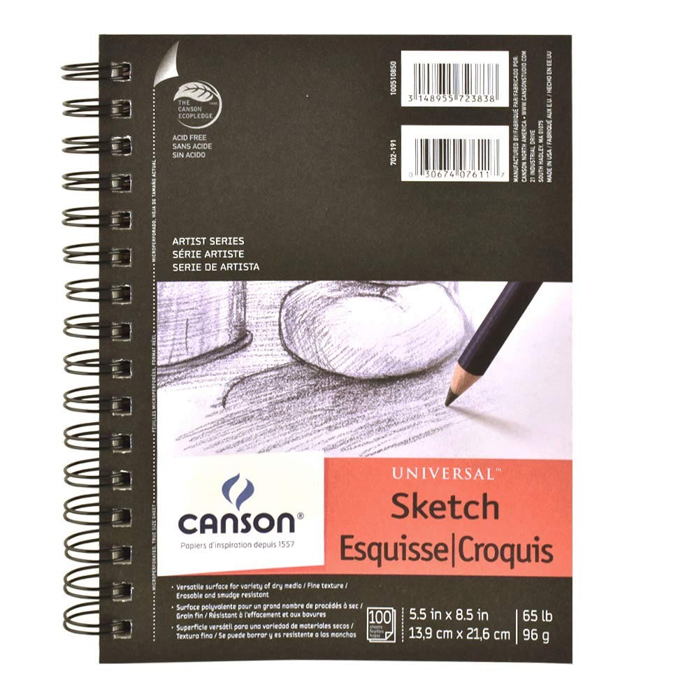 100510850 -Art Artist Series Universal Sketch Pad, 5.5″ x 8.5″ Side Wire