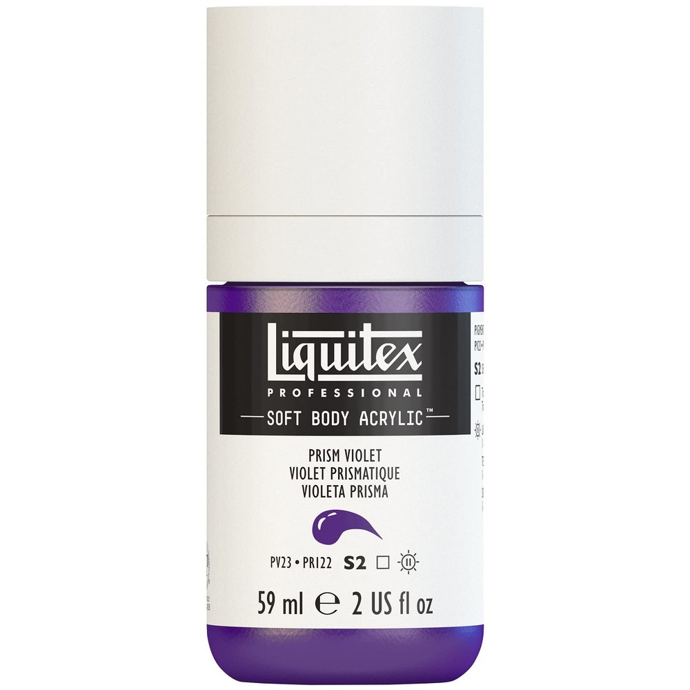 Professional Soft Body Acrylic Paint, 59ml (2-oz) Bottle, Prism Violet