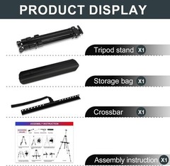 Sturdy 4 Pack Tripod Easels for Art – Height Adjustable from 17 to 66 Inches