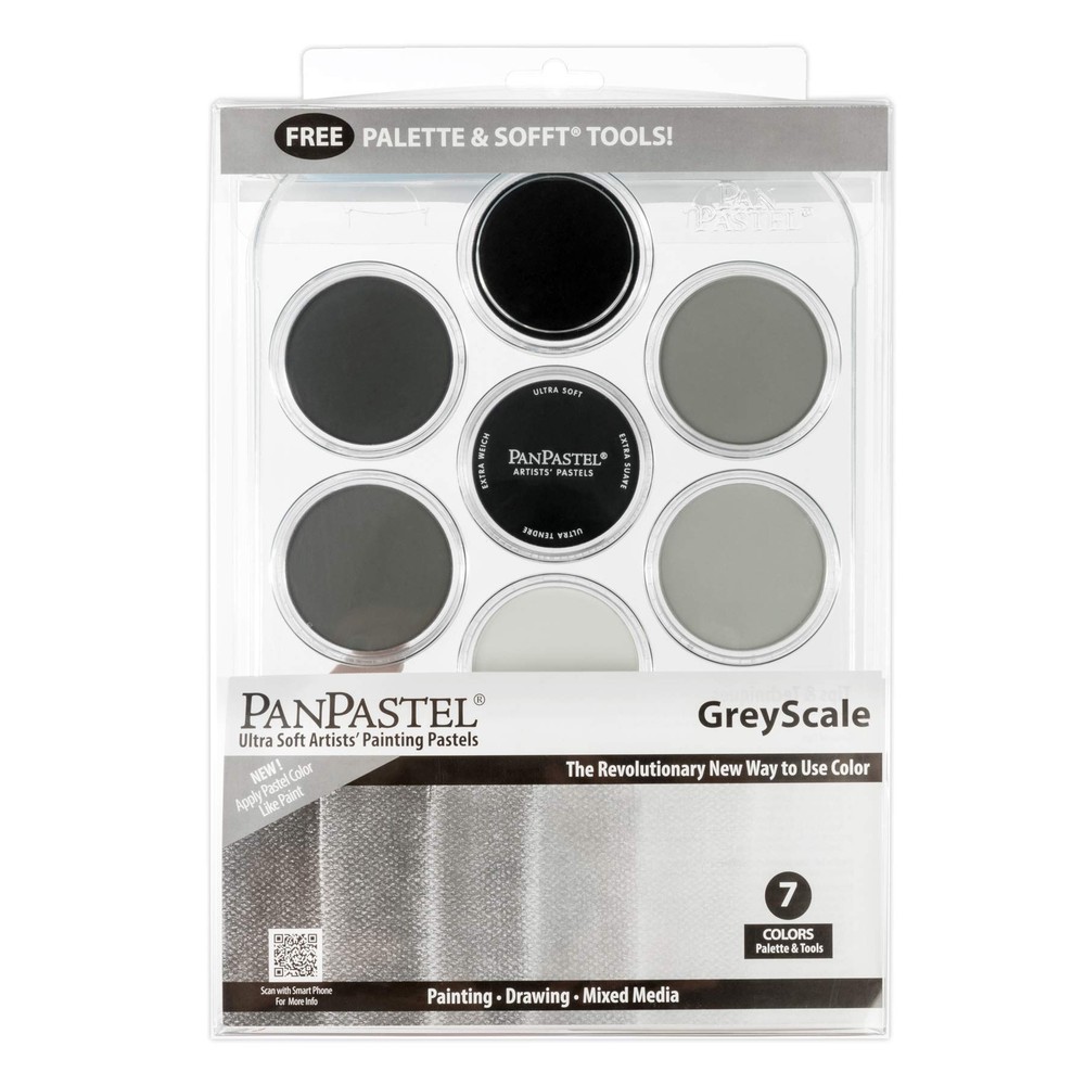 30079 Ultra Soft Artist Pastel 7 Color Greyscale Kit w/Sofft Tools & Palette …