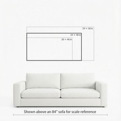 SENROLAN Coastal Wall Art for Living Room, Horizontal Seascape Canvas Wall Ar…