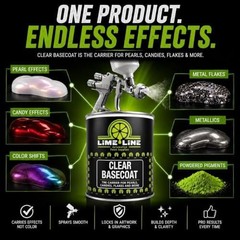 LiME LiNE Clear Automotive Basecoat Paint, Quart, Intercoat Binder, Carrier f…