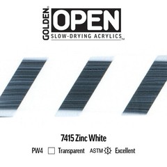 OPEN Slow-Drying Acrylics, Zinc White, 2 fl oz. tube, Professional Acrylic Pa…