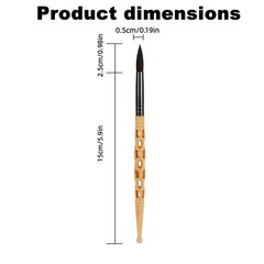 Size 10 Round Watercolor Brush Large Squirrel Hair Acrylic Gouache Oil Wash