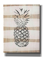 Epic Graffiti Simple Stripes Pineapple By Linda Woods Canvas Wall Art 12X18