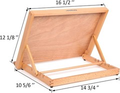 Compact 5-Position Drawing Board Easel – 16 1/2” x 12 1/8” for Versatile Use
