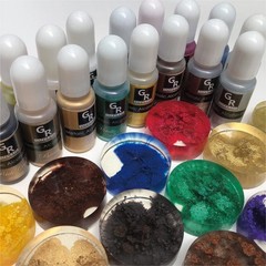 Metallic Alcohol Ink Set -16 Metallic Colors Alcohol Based Ink for Resin Art,…