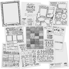 Pacon Prang Sketch Smart 11-Inch X 8.5-Inch Sketch Book White 40 Sheets/Book