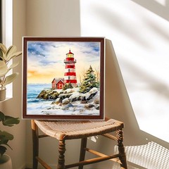 AMORARS Lighthouse Diamond Painting Kit for Adults – Art Multicolour