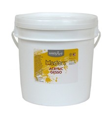 Acrylic White Gesso Gallon 128 Fl Oz for Painting and Art Projects