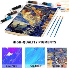 Aen Art Acrylic Paint Set for Pumpkin 0.04 Fl Oz (Pack of 16), Basic