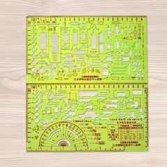 2x Traffic Accident Drawing Ruler Compact Map Survey Professional Drafting