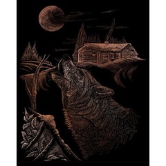 Copper Foil Engraving Art Kit 8″X10″, Howl 8-Inch by 10-Inch,